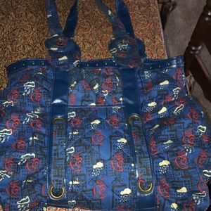 Blue and red III Parcel bag with a few flaws.